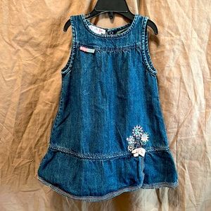 Denim sleeveless summer dress